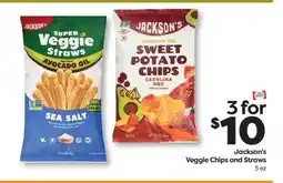 Weis Markets Jackson's Veggie Chips and Straws offer