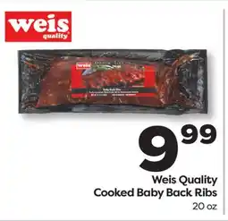 Weis Markets Weis Quality Cooked Baby Back Ribs offer