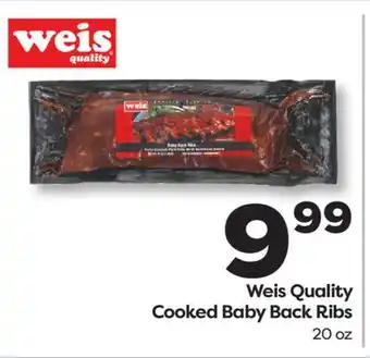 Weis Markets Weis Quality Cooked Baby Back Ribs offer