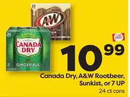 Weis Markets Canada Dry, A&W Rootbeer, Sunkist, or 7 UP offer