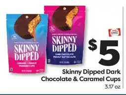 Weis Markets Skinny Dipped Dark Chocolate & Caramel Cups offer