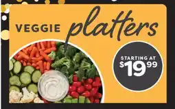 Weis Markets VEGGIE platters offer