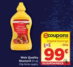 Weis Markets Weis Quality Mustard offer