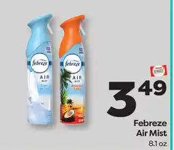 Weis Markets Febreze Air Mist offer