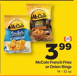 Weis Markets McCain French Fries or Onion Rings offer
