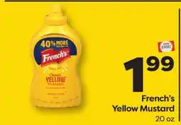 Weis Markets French's Yellow Mustard offer