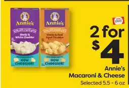 Weis Markets Annie's Macaroni & Cheese offer
