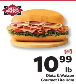 Weis Markets Dietz & Watson Gourmet Lite Ham offer