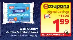 Weis Markets Weis Quality Jumbo Marshmallows offer
