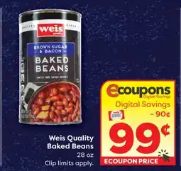 Weis Markets Weis Quality Baked Beans offer