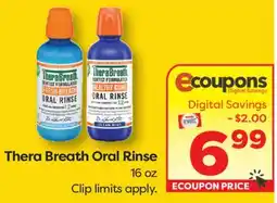 Weis Markets TheraBreath Oral Rinse offer