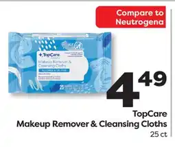 Weis Markets TopCare Makeup Remover & Cleansing Cloths offer