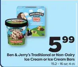 Weis Markets Ben & Jerry's Traditional or Non-Dairy Ice Cream or Ice Cream Bars offer