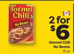 Weis Markets Hormel Chili No Beans offer