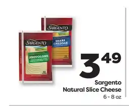 Weis Markets Sargento Natural Slice Cheese offer