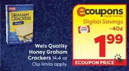 Weis Markets Weis Quality Honey Graham Crackers offer