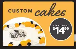 Weis Markets CUSTOM cakes offer