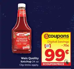 Weis Markets Weis Quality Ketchup offer