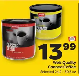 Weis Markets Weis Quality Canned Coffee offer