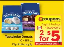 Weis Markets Tastykake Donuts offer