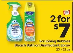 Weis Markets Scrubbing Bubbles Bleach Bath or Disinfectant Spray offer