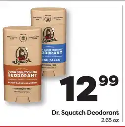 Weis Markets Dr. Squatch Deodorant offer