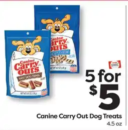 Weis Markets Canine Carry Out Dog Treats offer