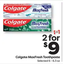 Weis Markets Colgate MaxFresh Toothpaste offer