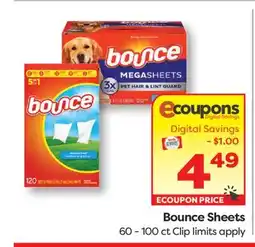 Weis Markets Bounce Sheets offer
