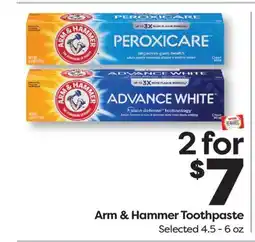 Weis Markets Arm & Hammer Toothpaste offer