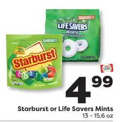 Weis Markets Starburst or Life Savers Mints offer