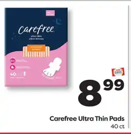 Weis Markets Carefree Ultra Thin Pads offer