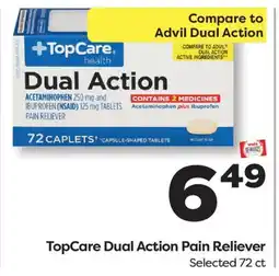 Weis Markets TopCare Dual Action Pain Reliever offer
