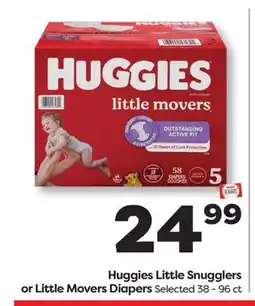 Weis Markets Huggies Little Snugglers or Little Movers Diapers offer