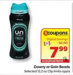 Weis Markets Downy or Gain Beads offer
