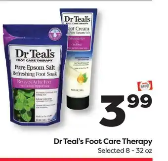 Weis Markets Dr Teal's Foot Care Therapy offer