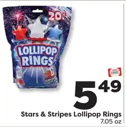 Weis Markets Stars & Stripes Lollipop Rings offer