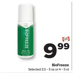 Weis Markets BioFreeze offer