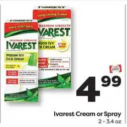 Weis Markets Ivarest Cream or Spray offer