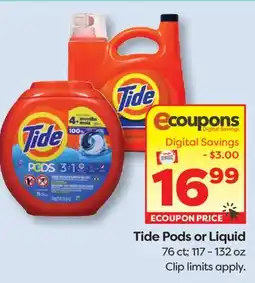 Weis Markets Tide Pods or Liquid offer