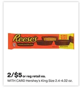 CVS Hershey's King Size offer