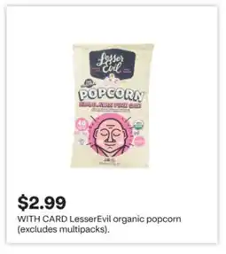 CVS LesserEvil organic popcorn offer