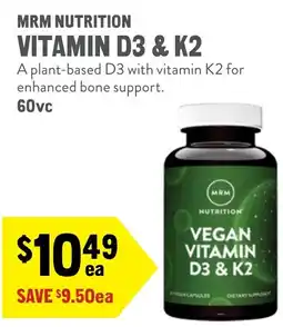 New Seasons Market Mrm nutrition vitamin d3 & k2 offer