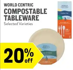 New Seasons Market World centric compostable tableware offer