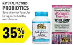 New Seasons Market Natural factors probiotics offer
