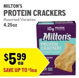 New Seasons Market Milton's protein crackers offer