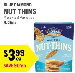New Seasons Market Blue diamond nut thins offer
