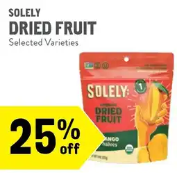 New Seasons Market Solely dried fruit offer