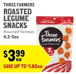 New Seasons Market Three farmers roasted legume snacks offer
