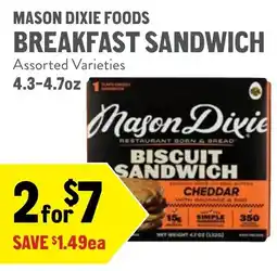 New Seasons Market Mason dixie foods breakfast sandwich offer